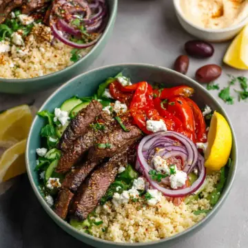 Mediterranean Steak Bowls