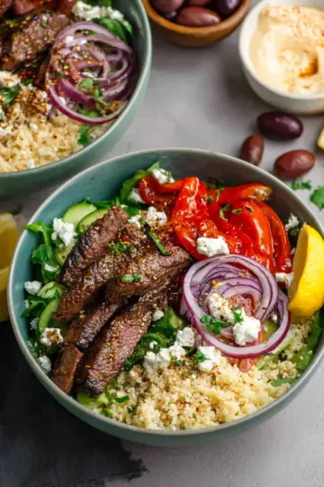Mediterranean Steak Bowls