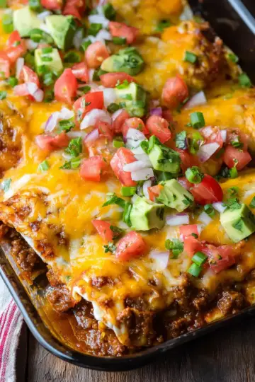 Easy Ground Beef Enchiladas