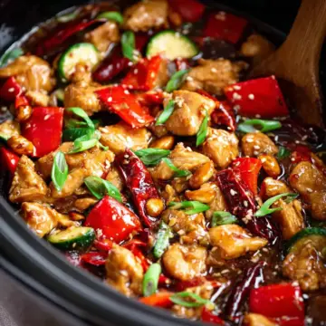 Skinny Slow Cooker Kung Pao Chicken