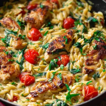 30-Minute, One-Pan Creamy Chicken Orzo