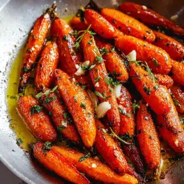 Honey Roasted Carrots With Garlic Butter