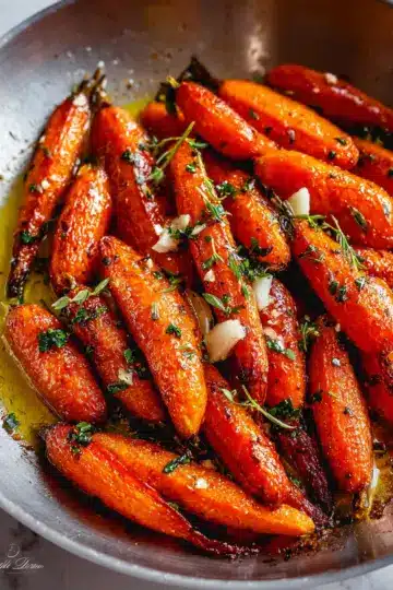 Honey Roasted Carrots With Garlic Butter