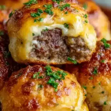 Garlic Parmesan Cheeseburger Bombs Recipe