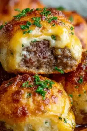 Garlic Parmesan Cheeseburger Bombs Recipe