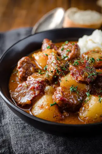 Saucy Hungarian Red Potato Goulash