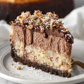 German Chocolate Cheesecake
