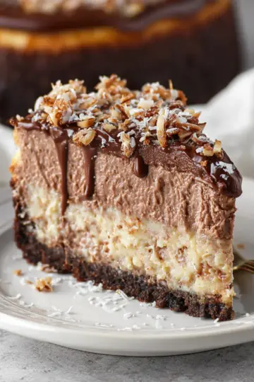 German Chocolate Cheesecake