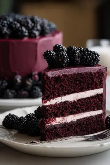 Blackberry Velvet Gothic Cake Recipe