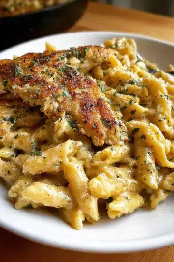 Garlic Parmesan Chicken and Pasta