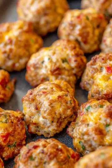 Rotel Cream Cheese Sausage Balls