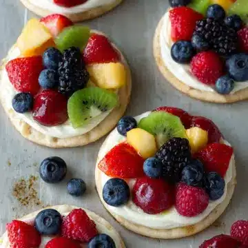 Sugar Cookie Fruit Pizzas