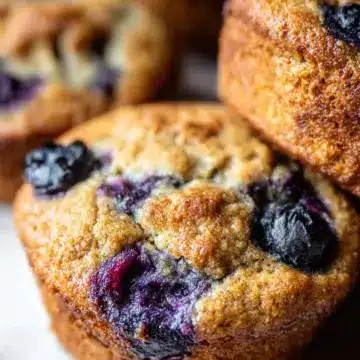 Almond Flour Blueberry Muffins