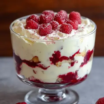 White Chocolate Raspberry Trifle