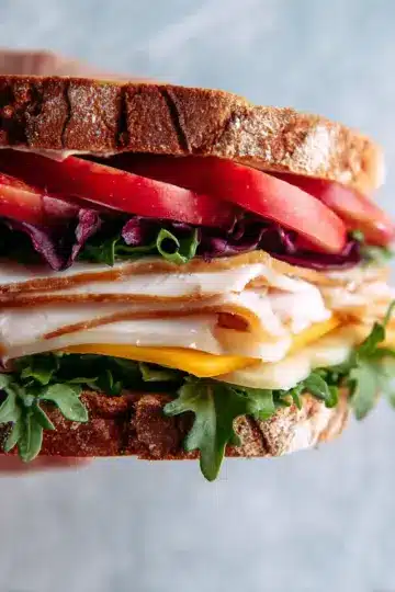 turkey apple cheddar sandwich