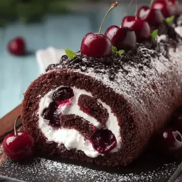 Black Forest Cake Roll