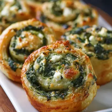 Spinach Feta Pinwheels