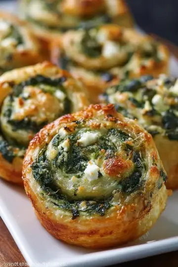 Spinach Feta Pinwheels