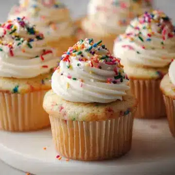 Homemade Funfetti-Style Cupcakes