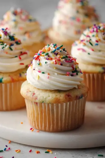 Homemade Funfetti-Style Cupcakes