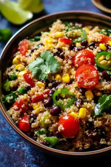 Mexican Quinoa Salad with Honey Lime Vinaigrette