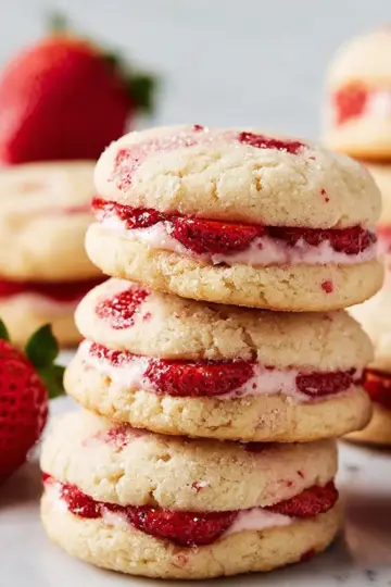 Strawberry Shortcake Cookies