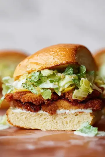 Crispy Chicken Caesar Sandwiches