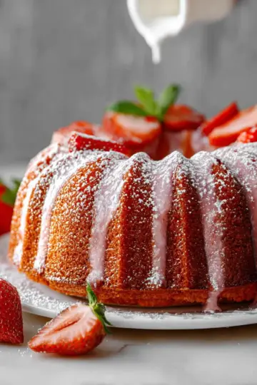Strawberry Pound Cake