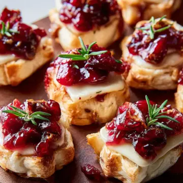 Cranberry Brie Bites