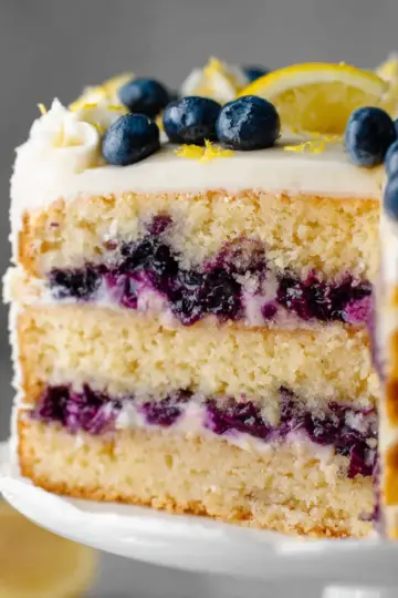 Lemon Blueberry Layer Cake