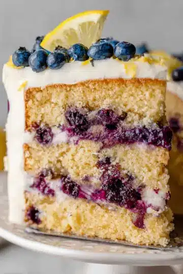 Lemon Blueberry Layer Cake