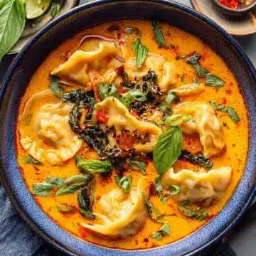 Red Curry Dumpling Soup