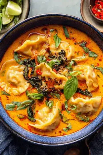 Red Curry Dumpling Soup