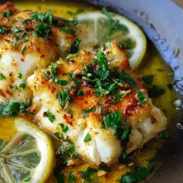 Baked Cod Recipe with Lemon and Garlic