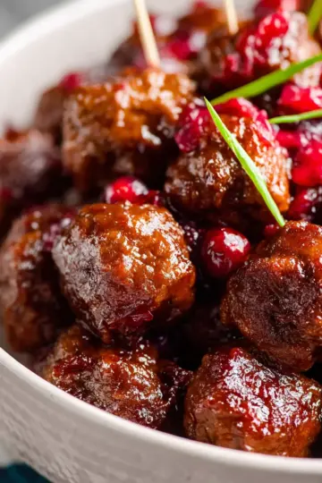 Slow Cooker Cranberry Jalapeno Meatballs