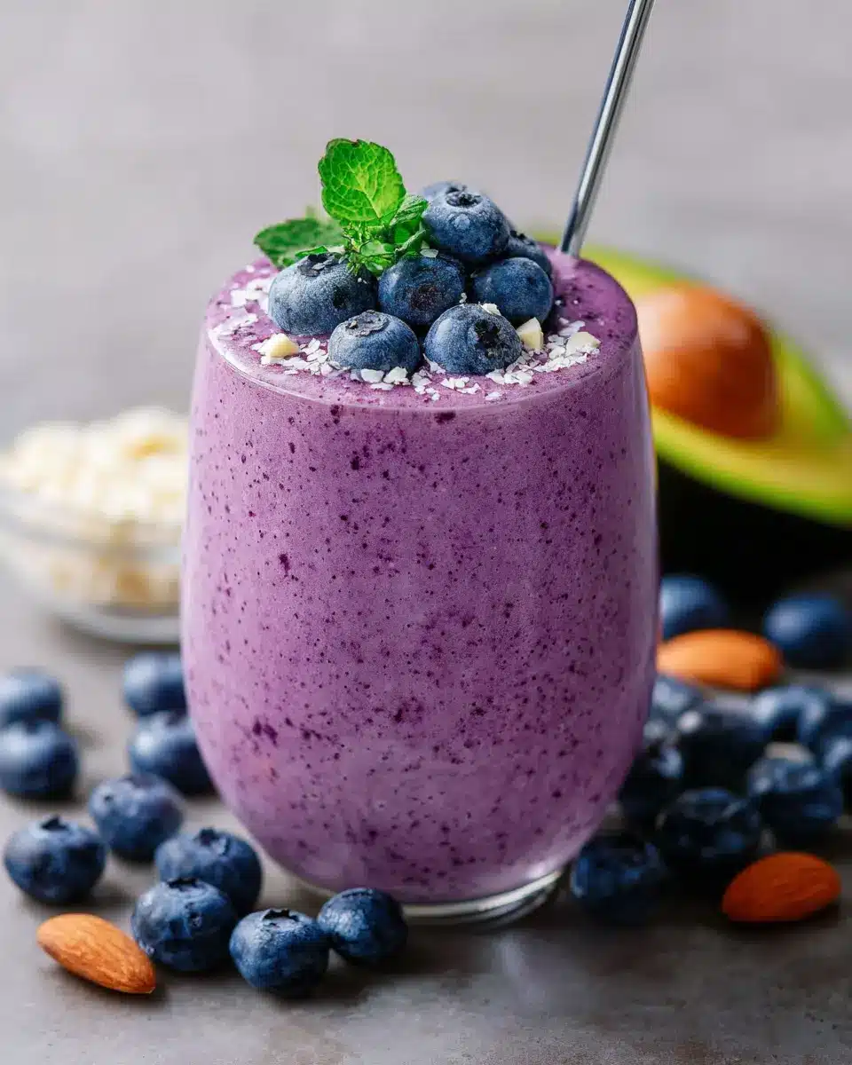 Vodv blueberry avocado smoothie
