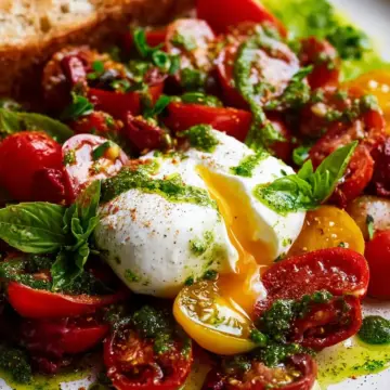 Bursty Tomato Burrata Salad