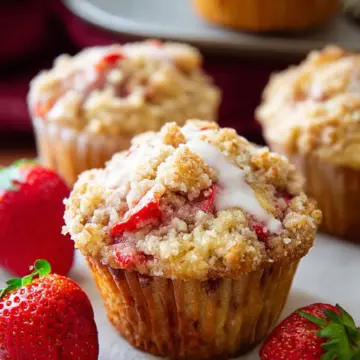 Strawberry Crumb Muffins