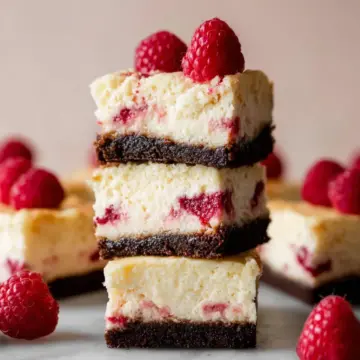 White Chocolate Raspberry Cheesecake Bars