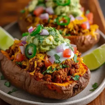 Taco Stuffed Sweet Potatoes