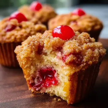 Cherry Cobbler Muffins