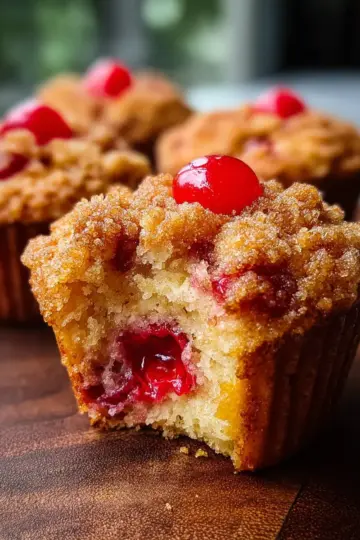 Cherry Cobbler Muffins