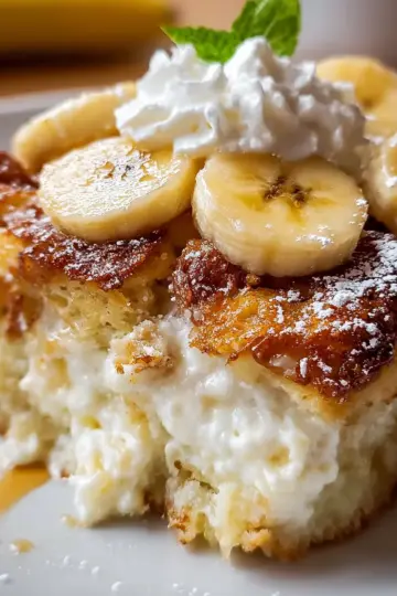 Banana Cream Cheese Cobbler