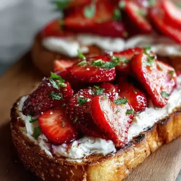 Delicious Roasted Strawberry Ricotta Toast