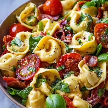 Vibrant Tuscan Tortellini Salad