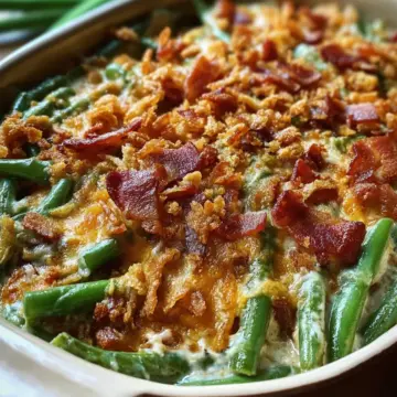 Bacon green bean casserole