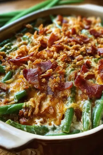 Bacon green bean casserole