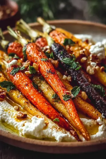 Roasted Carrot Parsnip Mix with Whipped Feta