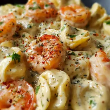 Shrimp Tortellini Alfredo