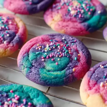 Vibrant & Chewy Tie-Dye Sugar Cookies